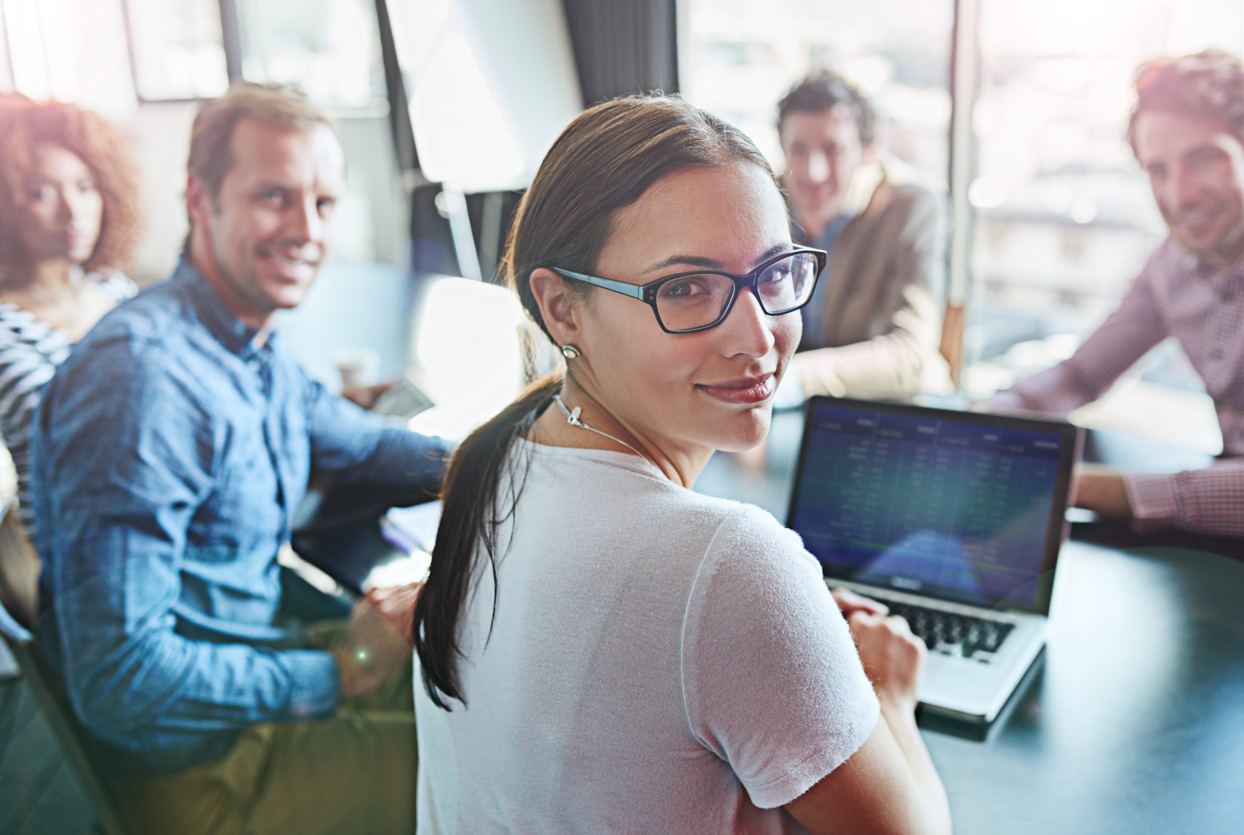 meeting collaboration portrait business team happy success professional tech agency startup teamwork group corporate people planning growth strategy project proposal